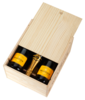 Houten kist voor 6 flessen 75 cl